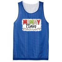 Mommy Claus Cool Gift Christmas Light Pajama Family Matching Cool Gift Mesh Reversible Basketball Jersey Tank