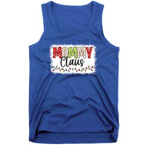 Mommy Claus Cool Gift Christmas Light Pajama Family Matching Cool Gift Tank Top