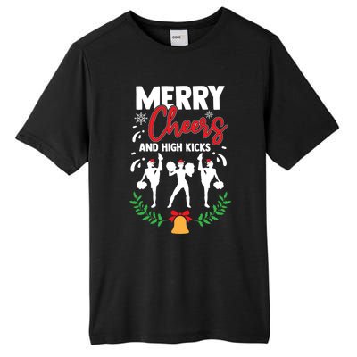 Merry Christmas Cheerleading Cheerleader Cheer Dance Holiday Tall Fusion ChromaSoft Performance T-Shirt