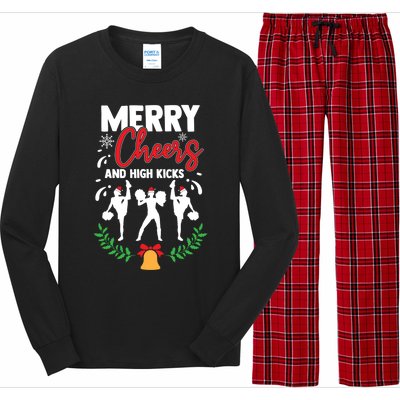 Merry Christmas Cheerleading Cheerleader Cheer Dance Holiday Long Sleeve Pajama Set