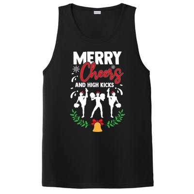 Merry Christmas Cheerleading Cheerleader Cheer Dance Holiday PosiCharge Competitor Tank