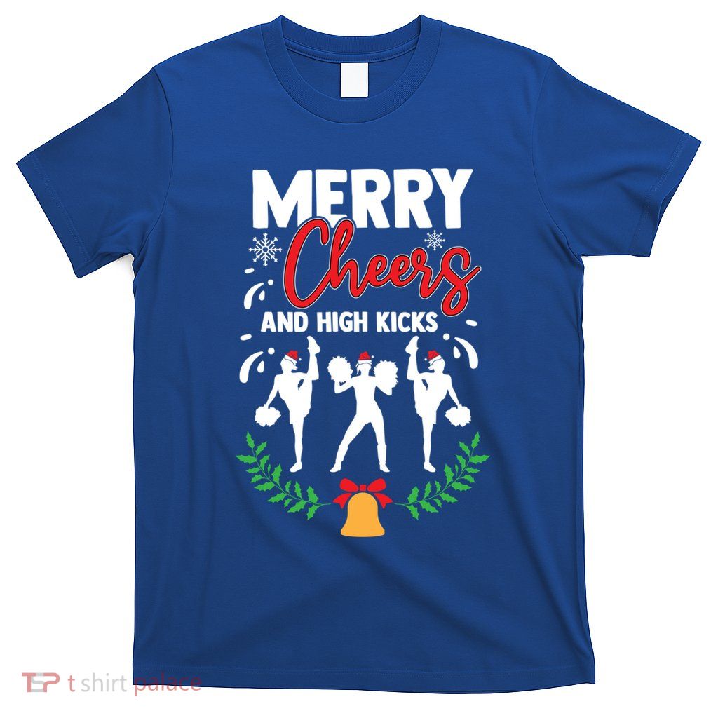 Merry Christmas Cheerleading Cheerleader Cheer Dance Holiday T-Shirt