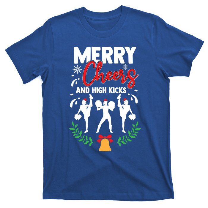 Merry Christmas Cheerleading Cheerleader Cheer Dance Holiday T-Shirt