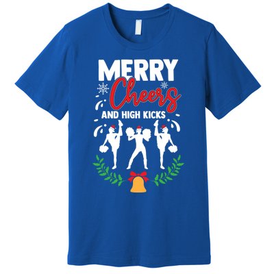 Merry Christmas Cheerleading Cheerleader Cheer Dance Holiday Premium T-Shirt