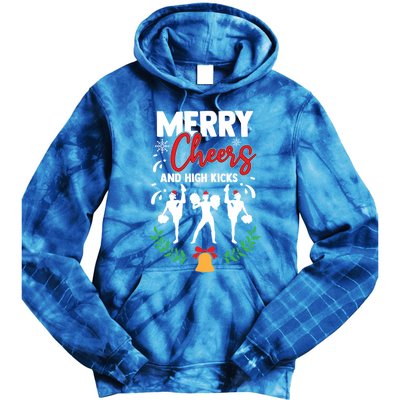 Merry Christmas Cheerleading Cheerleader Cheer Dance Holiday Tie Dye Hoodie