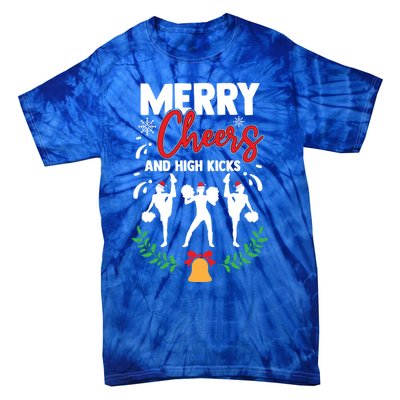 Merry Christmas Cheerleading Cheerleader Cheer Dance Holiday Tie-Dye T-Shirt