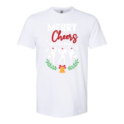 Merry Christmas Cheerleading Cheerleader Cheer Dance Holiday Softstyle® CVC T-Shirt