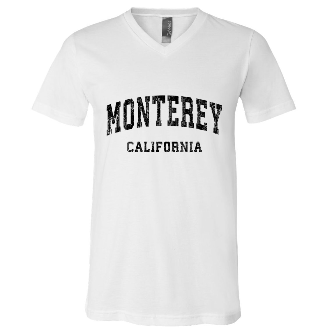 Monterey California Ca Vintage Varsity Sports Design V-Neck T-Shirt