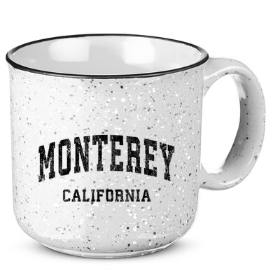 Monterey California Ca Vintage Varsity Sports Design 15oz Campfire Ceramic Mug