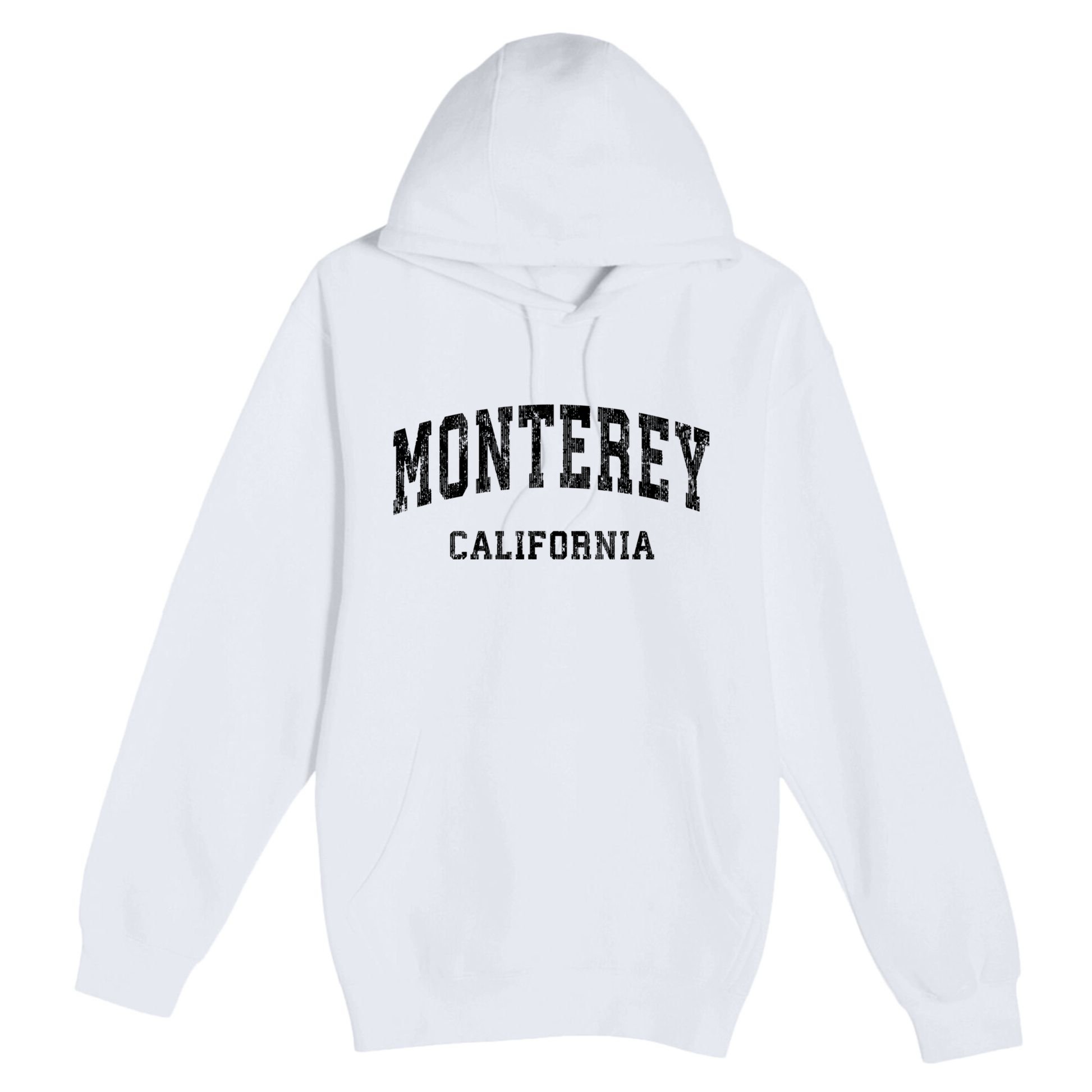 Monterey California Ca Vintage Varsity Sports Design Premium Pullover Hoodie