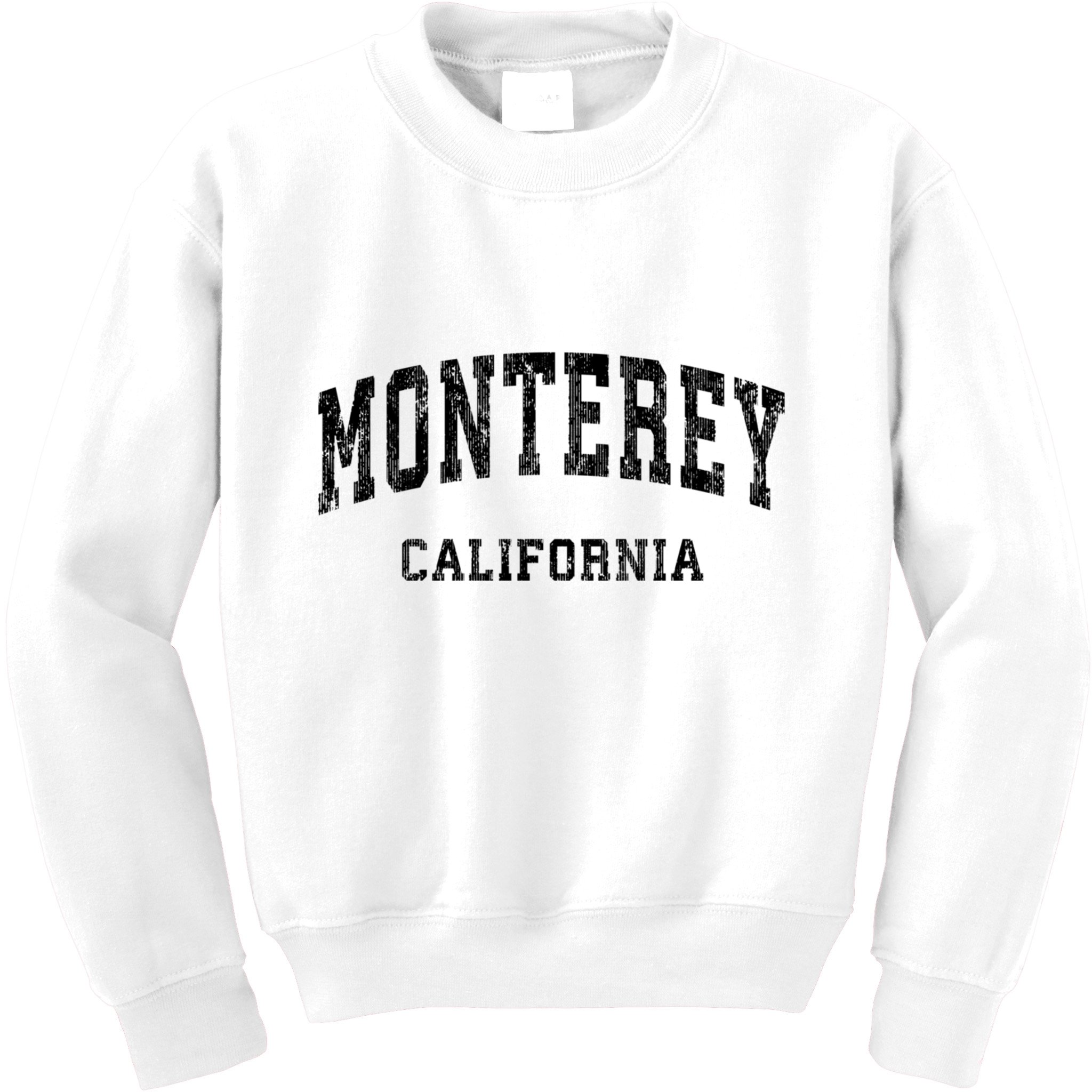 Monterey California Ca Vintage Varsity Sports Design Kids Sweatshirt