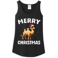 Merry Christmas Camel Merry Xmas Funny Ladies Essential Tank