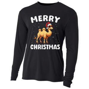 Merry Christmas Camel Merry Xmas Funny Cooling Performance Long Sleeve Crew