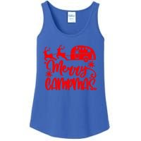 Merry Campmas Camping Christmas Funny Camper Reindeer Gift Ladies Essential Tank