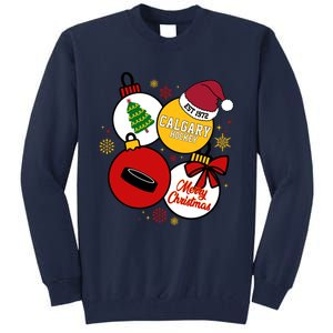 Merry Christmas Calgary Hockey Est 1972 Tall Sweatshirt