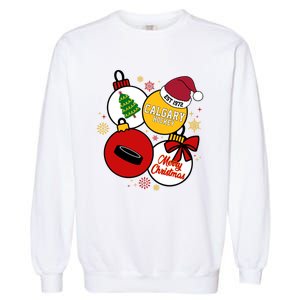 Merry Christmas Calgary Hockey Est 1972 Garment-Dyed Sweatshirt