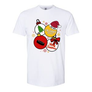 Merry Christmas Calgary Hockey Est 1972 Softstyle CVC T-Shirt