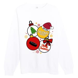 Merry Christmas Calgary Hockey Est 1972 Premium Crewneck Sweatshirt