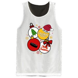 Merry Christmas Calgary Hockey Est 1972 Mesh Reversible Basketball Jersey Tank