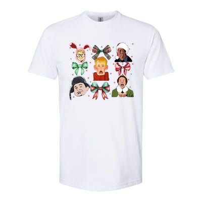 Merry Christmas Coquette Bow Comedy Movie Kevin Buddy Ralphie Softstyle CVC T-Shirt