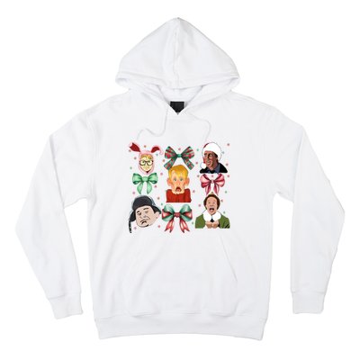 Merry Christmas Coquette Bow Comedy Movie Kevin Buddy Ralphie Hoodie