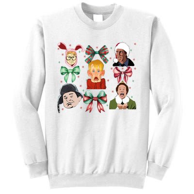 Merry Christmas Coquette Bow Comedy Movie Kevin Buddy Ralphie Sweatshirt