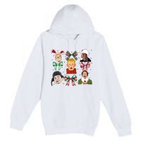 Merry Christmas Coquette Bow Comedy Movie Kevin Buddy Ralphie Premium Pullover Hoodie