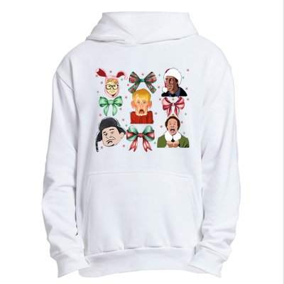 Merry Christmas Coquette Bow Comedy Movie Kevin Buddy Ralphie Urban Pullover Hoodie