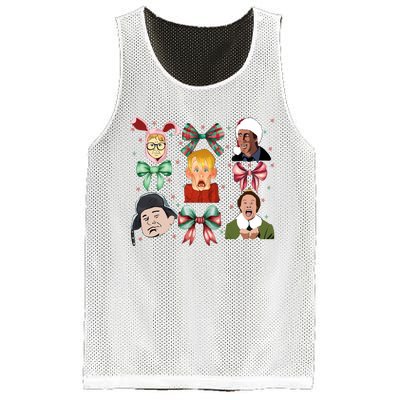 Merry Christmas Coquette Bow Comedy Movie Kevin Buddy Ralphie Mesh Reversible Basketball Jersey Tank