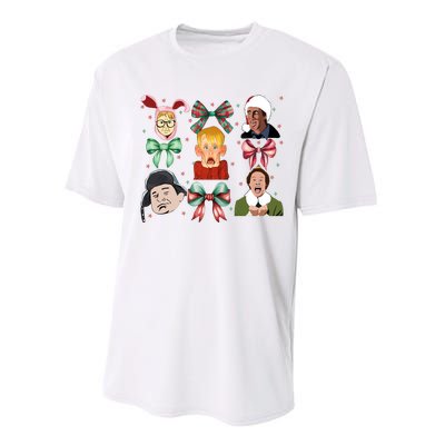 Merry Christmas Coquette Bow Comedy Movie Kevin Buddy Ralphie Performance Sprint T-Shirt