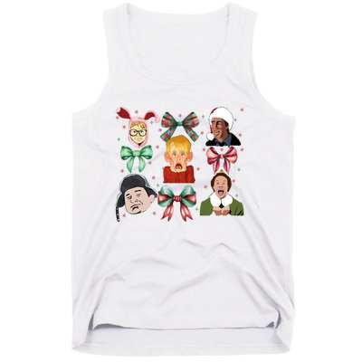 Merry Christmas Coquette Bow Comedy Movie Kevin Buddy Ralphie Tank Top