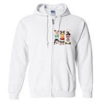 Merry Christmas Coquette Bow Comedy Movie Kevin Buddy Ralphie Full Zip Hoodie