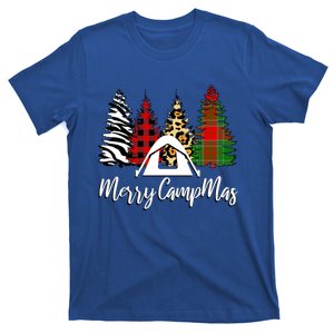 Merry Campmas Camping Country Christmas Leopard Print Cool Gift T-Shirt