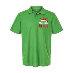 Mamaw Claus Christmas Lights Pajama Family Matching Softstyle Adult Sport Polo