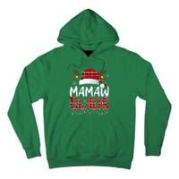 Mamaw Claus Christmas Lights Pajama Family Matching Tall Hoodie