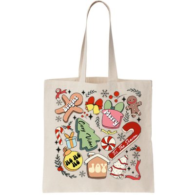 Merry Christmas Candy Cakes Gingerbread Cozy Vibes Tote Bag