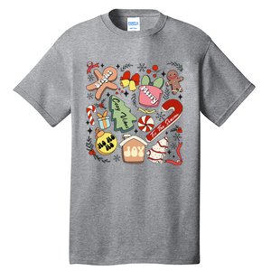 Merry Christmas Candy Cakes Gingerbread Cozy Vibes Tall T-Shirt