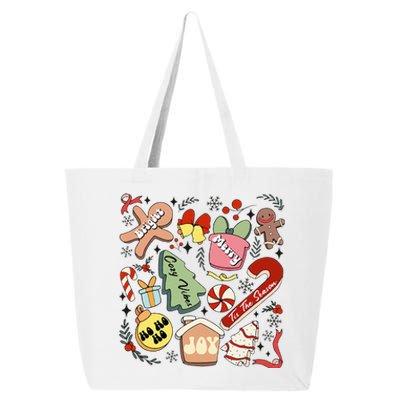 Merry Christmas Candy Cakes Gingerbread Cozy Vibes 25L Jumbo Tote