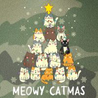 Meowy Catmas Cat Christmas Tree Xmas Legacy Tie Dye Trucker Hat
