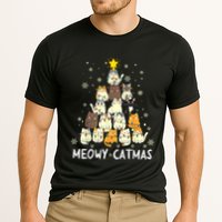 Meowy Catmas Cat Christmas Tree Xmas Performance Shirt