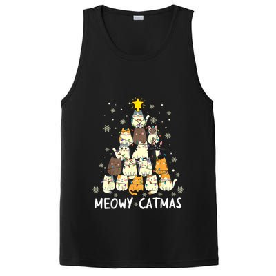Meowy Catmas Cat Christmas Tree Xmas PosiCharge Competitor Tank