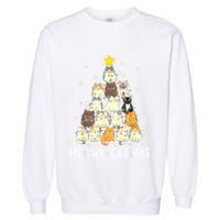 Meowy Catmas Cat Christmas Tree Xmas Garment-Dyed Sweatshirt