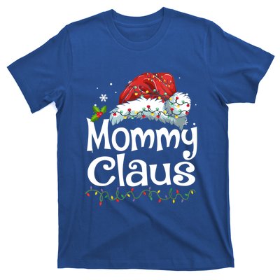 Mommy Claus Christmas Family Group Matching Pjs Xmas Light Gift T-Shirt