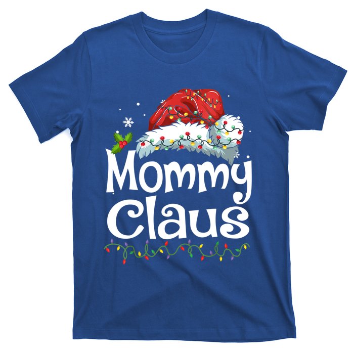 Mommy Claus Christmas Family Group Matching Pjs Xmas Light Gift T-Shirt