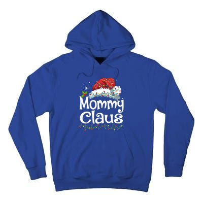 Mommy Claus Christmas Family Group Matching Pjs Xmas Light Gift Tall Hoodie