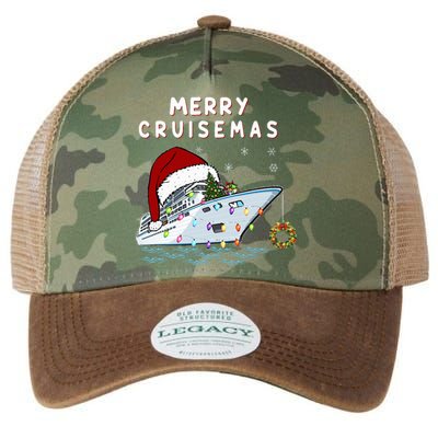 Merry Cruisemas Cruise Lovers Christmas Xmas Cute  Legacy Tie Dye Trucker Hat