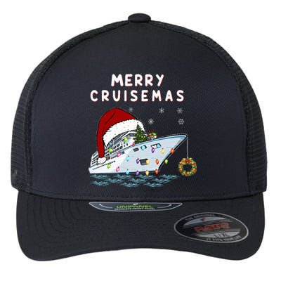 Merry Cruisemas Cruise Lovers Christmas Xmas Cute  Flexfit Unipanel Trucker Cap