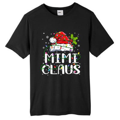 Mimi Claus  Christmas Lights Pajama Family Matching Tall Fusion ChromaSoft Performance T-Shirt