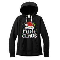 Mimi Claus  Christmas Lights Pajama Family Matching Women's Fleece Hoodie