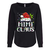 Mimi Claus  Christmas Lights Pajama Family Matching Womens California Wash Sweatshirt